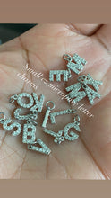 Load image into Gallery viewer, Cz micropave letter charms
