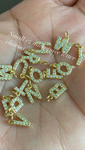 Load image into Gallery viewer, Cz micropave letter charms
