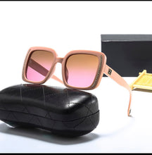 Load image into Gallery viewer, Rhinestone CC inspired sunglasses
