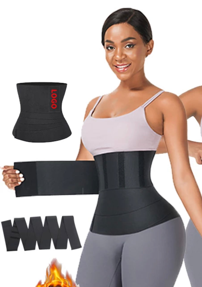 Abdominal wrap waist trainer