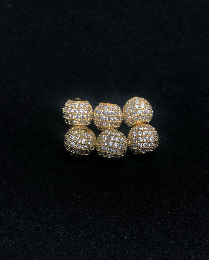 Micro paved spacer beads